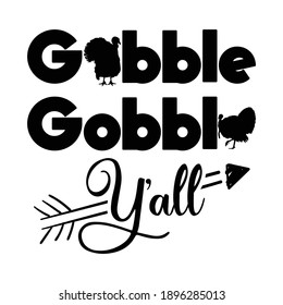 Funny Thanksgiving Quote text and illustration