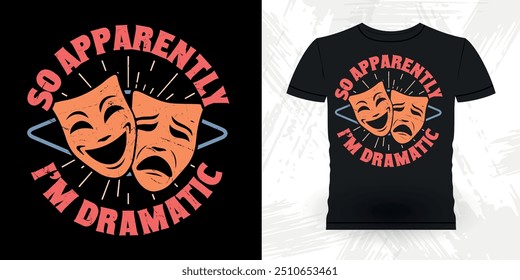 Funny Theater Director Retro Vintage Theater T-shirt Design