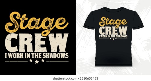 Funny Theater Director Retro Vintage Theater T-shirt Design