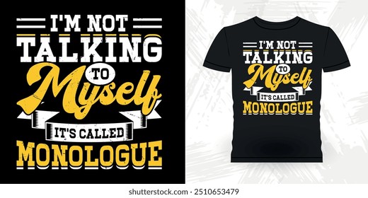 Funny Theater Director Retro Vintage Theater T-shirt Design