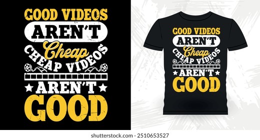 Funny Theater Director Retro Vintage Theater T-shirt Design