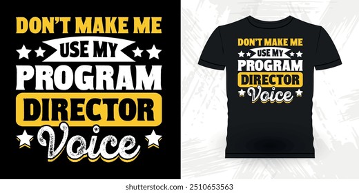 Funny Theater Director Retro Vintage Theater T-shirt Design