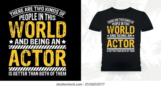 Funny Theater Director Retro Vintage Theater T-shirt Design