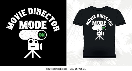 Funny Theater Director Retro Vintage Theater T-shirt Design