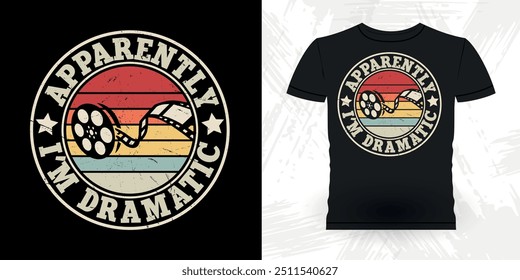 Funny Theater Director Retro Vintage Theater T-shirt Design