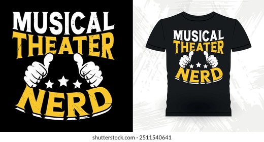 Funny Theater Director Retro Vintage Theater T-shirt Design