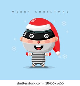 funny thief wishes you a Merry Christmas