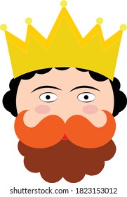 Funny three wise kings and camel faces masks