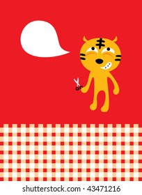 funny tiger card