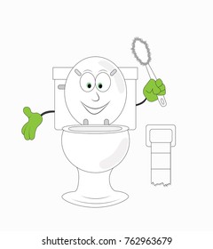 an funny toilet