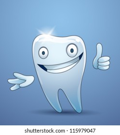 Funny tooth 02, vector