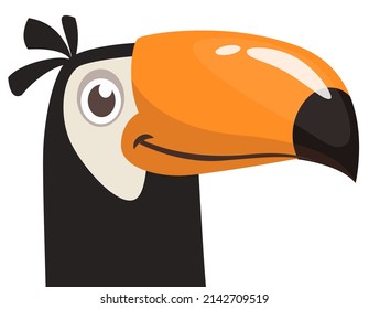 Funny Toucan Cartoon. Vektorgrafik-Vogelgrafik