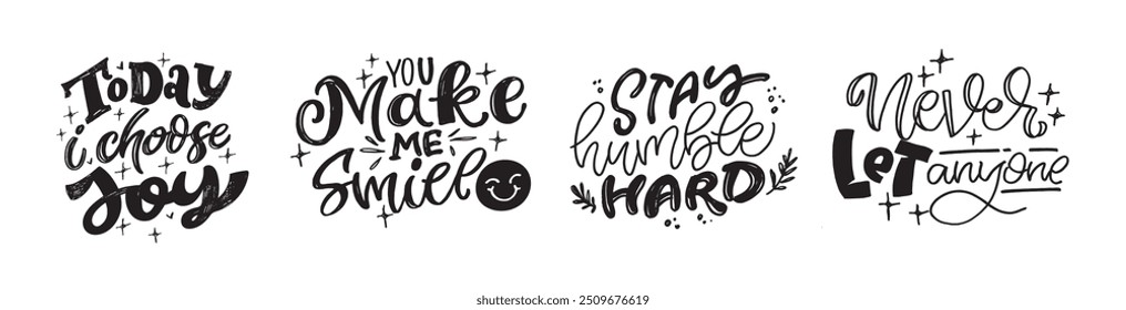 Funny trendy printable hand drawn doodle lettering quote . Lettering for t-shirt design, mug print, bag print, clothes fashion. 100% hand drawn vector image.