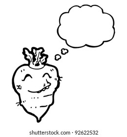 personaje divertido de dibujos animados turnip