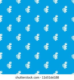 Funny turtle pattern vector seamless blue repeat for any use