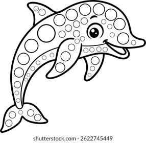funny turtle vector illustration cartoon fish 