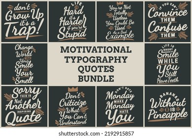 FUNNY TYPOGRAPHY QUOTES BUNDLE VOL. 1