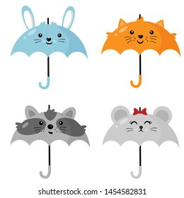Funny umbrellas in the shape of animals