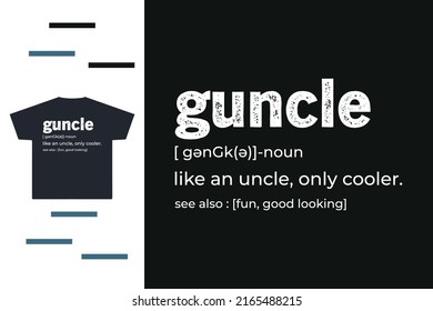 Funny Uncle T Shirt Design