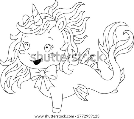FUNNY UNICORN ACTIVITY COLORING PAGE FOR KIDS