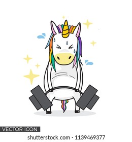 VECTOR Funny Unicorn De Barbell De Levantamiento