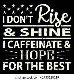 Funny unique Coffee Barista Design. This illustration can be used as a print on T-shirts, cups, bags, Phone Case etc.