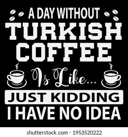 Funny unique Coffee Barista Design. This illustration can be used as a print on T-shirts, cups, bags, Phone Case etc.