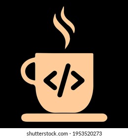 Funny unique Coffee Barista Design. This illustration can be used as a print on T-shirts, cups, bags, Phone Case etc.