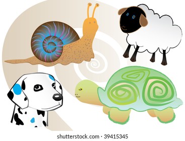 funny vector animals