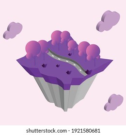 Funny vector art pink game design