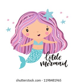 Mermaid Cartoon Images Stock Photos Vectors Shutterstock