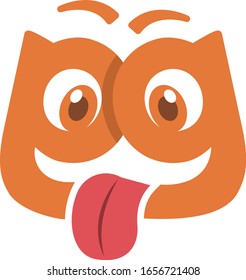 Funny vector characters made from the letters gg.