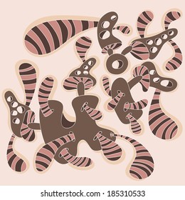 Funny vector characters that you can use in T-shirts, labels, postcards. Series monsters and queens with crowns fantastic animals.Cards congratulations and prints.