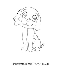 Funny vector dog Illustrations and clipart, Face vector stock, hand black wite stock drawing arts any coloring book and kdp