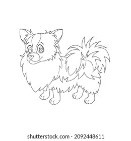 Funny vector dog Illustrations and clipart, Face vector stock, hand black wite stock drawing arts any coloring book and kdp