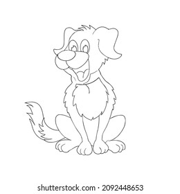 Funny vector dog Illustrations and clipart, Face vector stock, hand black wite stock drawing arts any coloring book and kdp