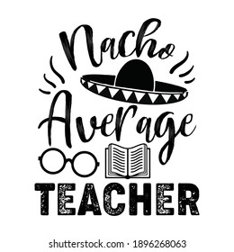 Funny Vector Quote Teacher Math and Science 