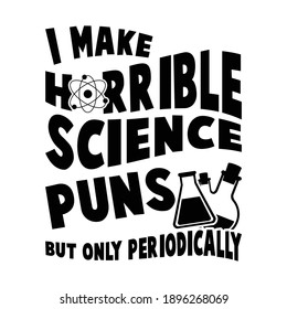 Funny Vector Quote Teacher Math and Science 