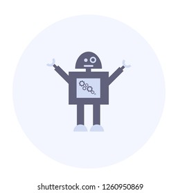 Funny vector robot, toy for boys