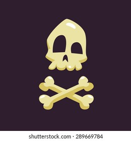 Funny vector skull illustration