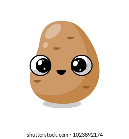 funny vegetable face, social media icon
