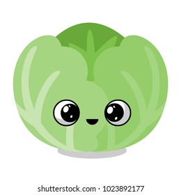 funny vegetable face, social media icon
