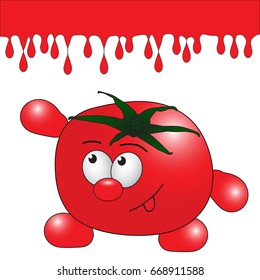 funny vegetables cartoon tomatoes