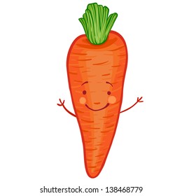 Funny vegetables vector icon set