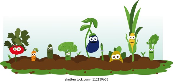Funny Veggie Garden