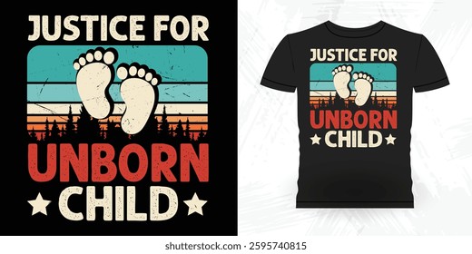 Funny  Vintage Anti-Abortion T-Shirt Design