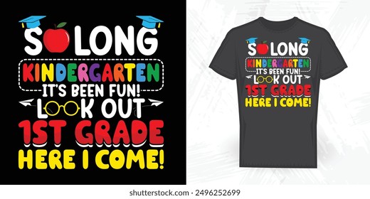 Funny Vintage Back To School T-shirt Design