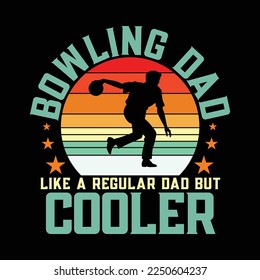 Funny Vintage Bowling Dad Father's Day