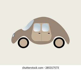 Funny vintage car