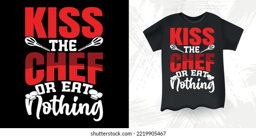 Funny Vintage Cooking Chef T-shirt Design